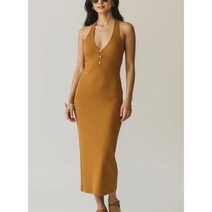 Wilfred Aritzia Temperature Halter Dress